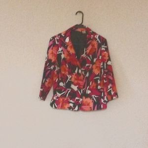 Kim Rogers, size medium  floral print blazer